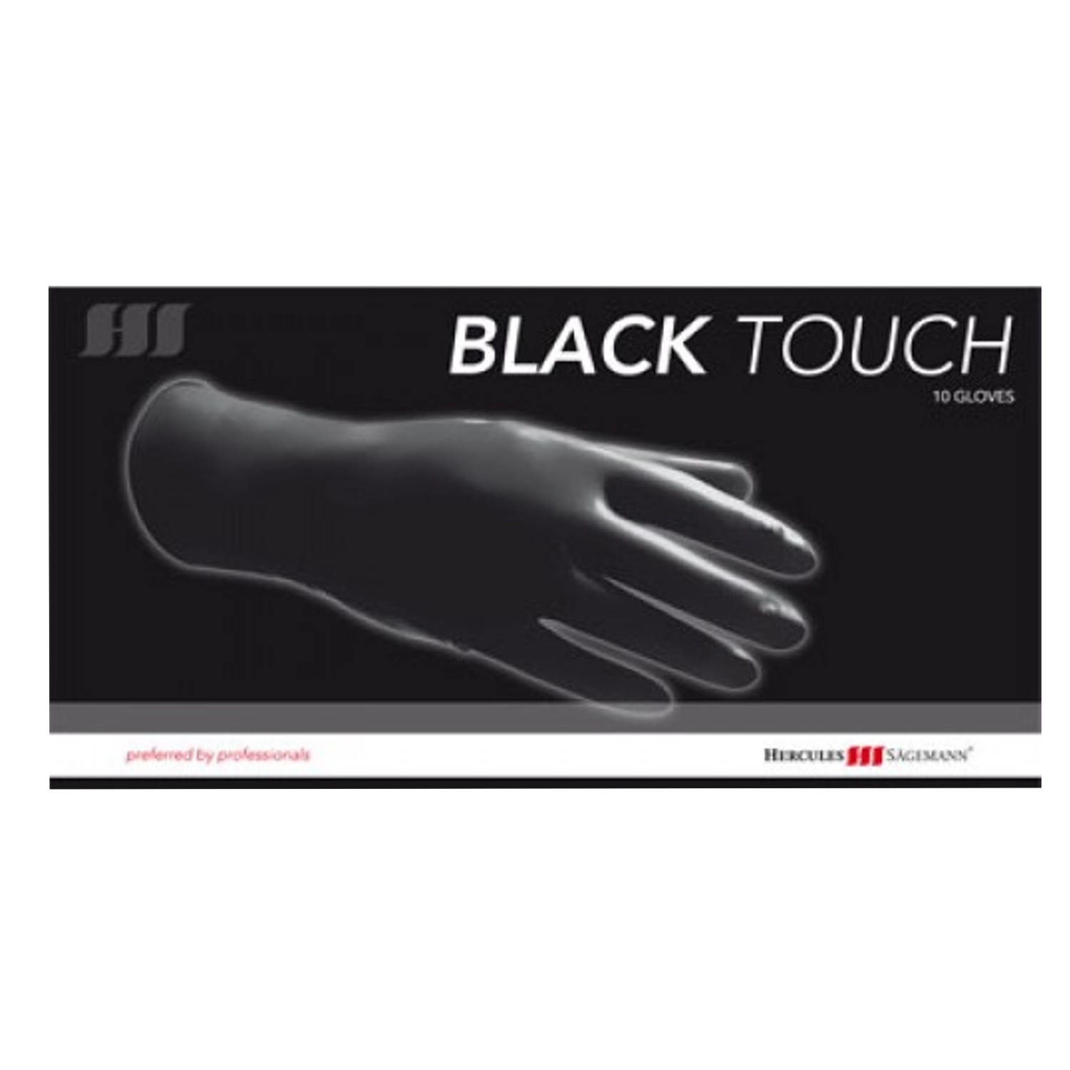 Hercules Sägemann Black Touch Latex-Handschuhe 10 St.