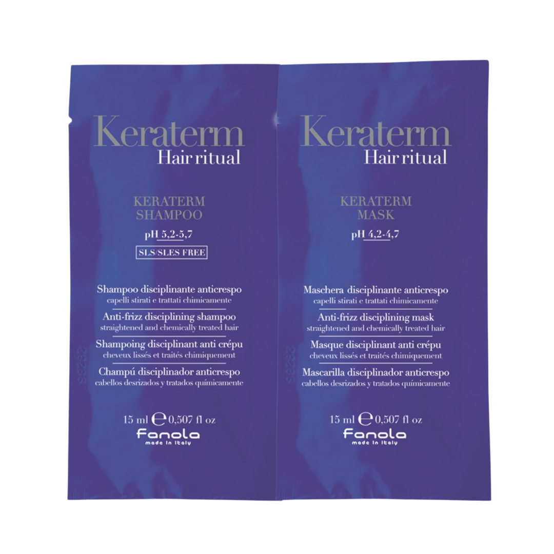 Fanola KERATERM Hair Ritual Shampoo + KERATERM Hair Ritual Maske je 15 ml