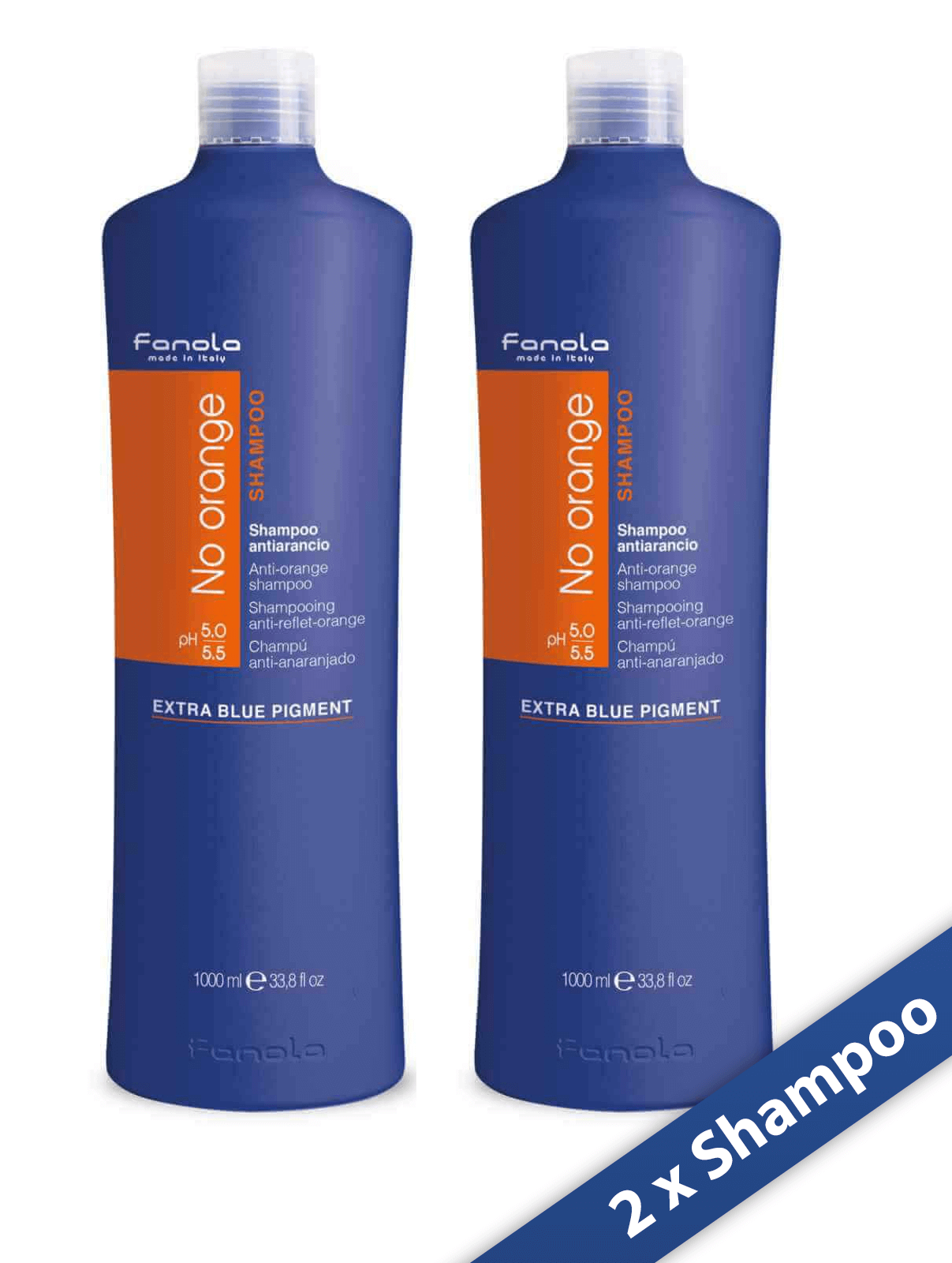 Fanola Set: 2 x No Orange Shampoo 1L